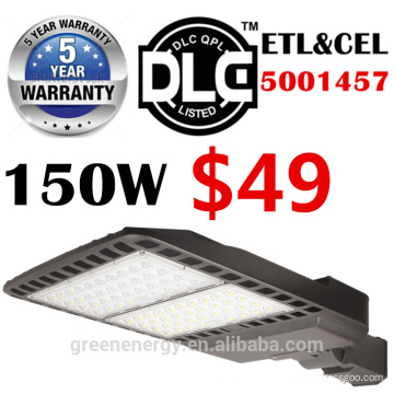 ETL DLC CE 5 anos de garantia 277 V fotocélula sensor de negócios no exterior 130lm / w rua luz led 60 w 100 w 150 w 200 w 250 w 300 w